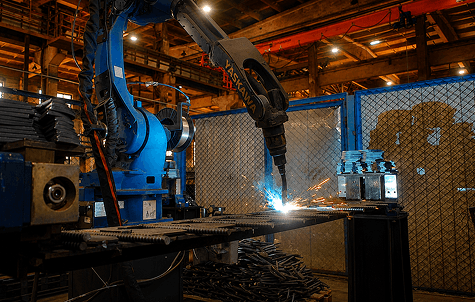 Роботизированная сварка на установке YASKAWA